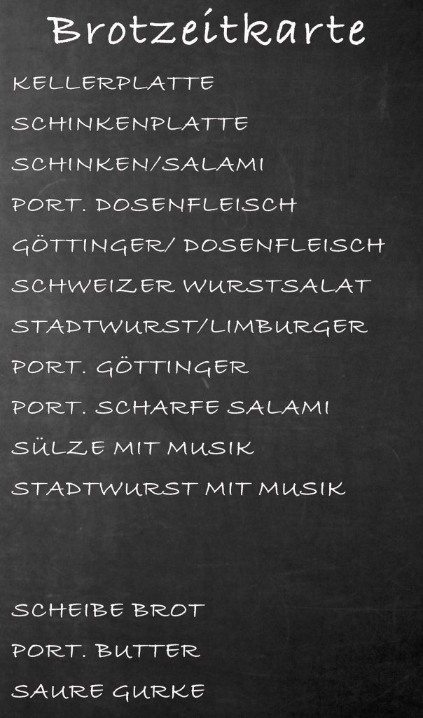 Brotzeitkarte